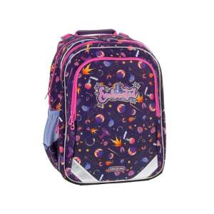 Ghiozdan școlar Ars Una Enchanted ergo-fit, purpuriu cu accente roz și design magic, 34x40x21cm - Ars Una