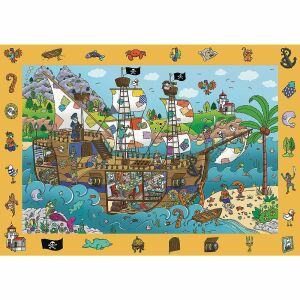 Trefl Spy Guy Statek Piracki Puzzle 100 elementów - Puzzle