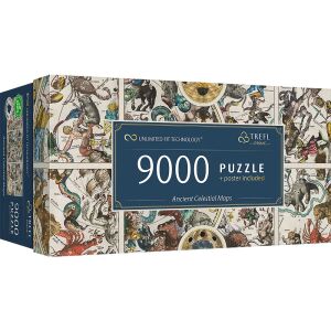 Trefl Ősi Csillagászati Térképek Puzzle 9000 elementów pudełko widok z boku - Trefl Puzzle