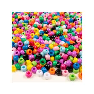 PlayBox márkájú színes henger alakú gyöngyök, 1000 darabos csomag - Playbox
