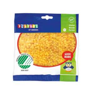 PlayBox 6000 darabos 5 mm-es MIDI vasalható gyöngy sárga színben csomagban - Playbox