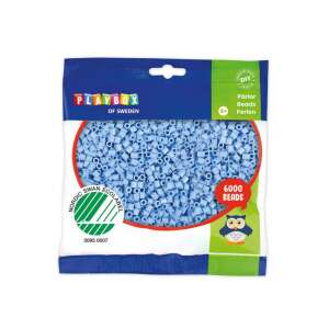 PlayBox 6000 darabos pasztell kék 5mm-es MIDI vasalható gyöngy - Playbox
