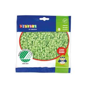 PlayBox 6000 darabos pasztell zöld 5mm-es MIDI vasalható gyöngy - Playbox