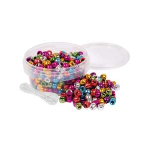 PlayBox fém gyöngyök, 300 darab, vegyes színek, ékszerkészítéshez, kézműveskedéshez és gyerekeknek - Playbox