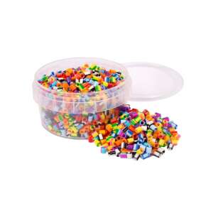 PlayBox 5mm-es vasalható gyöngyök, 1000 darab, többféle csíkos színben - Playbox