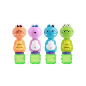 Gazillion Krokifújó Seifenblasenmacher, 4 verschiedene Farben, Krokodilform, 59ml Seifenblasenlösung - Seifenblasen