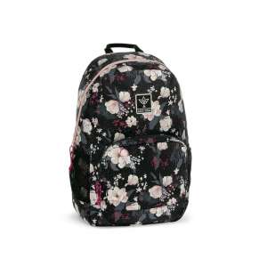 Ars Una Flowery Black AU-2 Schulrucksack, schwarzes Blumenmuster, für Mädchen - Ars Una