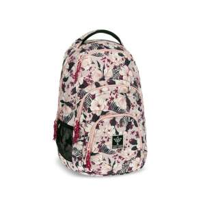 Ghiozdan școlar Ars Una Flowery Pink AU-2, model floral roz, pentru fete - Ars Una