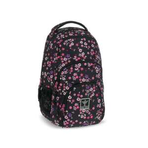 Rucsac școlar floral Ars Una Pearl Blossom Black, vedere în unghi - Ars Una