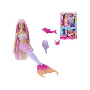 Lalka Barbie Syrenka Zmieniająca Kolor z Akcesoriami - Mattel Baba