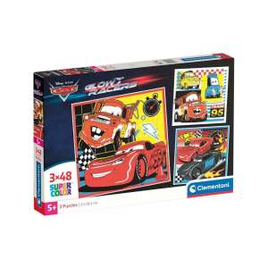 Clementoni Cars Glow Racers 3x48 Teile Supercolor Puzzle mit Lightning McQueen und Mater - Puzzle & Rätsel