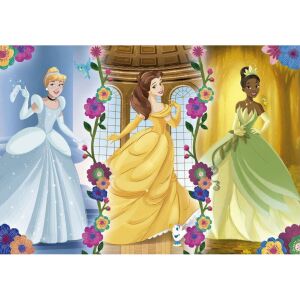 Fertiges Clementoni Disney Prinzessinnen 104-teiliges Puzzle mit Aschenputtel, Belle und Tiana - Disney Puzzle