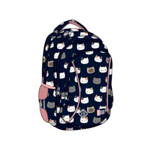 St.Right Cute Kitties BP26 iskolatáska, sötétkék cica mintával, 39x27x17cm - Unipap