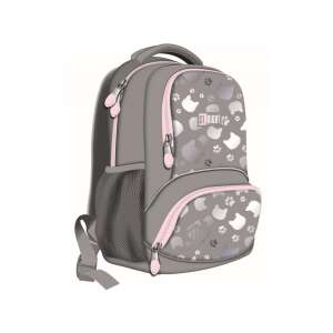 St. Right Silver Cats ergonomikus iskolatáska, szürke színben, cica és mancs mintával, BP71 modell - Unipap