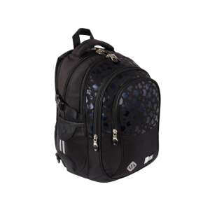 St.Right Black Cats ergonomischer Schulrucksack, schwarz mit dunkelblauen Katzenköpfen und Pfotenabdrücken, 32x43x21cm - Unipap