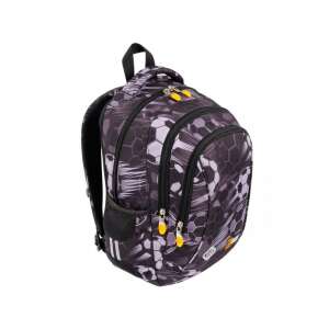 St.Right Classic Ball ergonomikus iskolatáska BP26, fekete futball mintával, 3/4-es nézet - Unipap