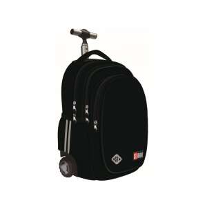 St.Right Black Rollrucksack TB-01, Schulranzen mit Rollen, schwarz, 44x32x20cm - Unipap