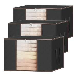 Teno® Tárolódoboz - 3 db - 84L - Fekete 103009816