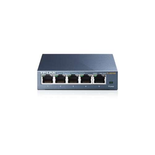 TP-Link TL-SG105 5 portos Gigabit asztali switch, 10/100/1000Mbps, nem menedzselhető