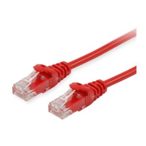 Equip Červený CAT6 UTP Patch Kábel - Detail RJ45 konektorov - Káble