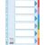 ESSELTE "Standard" A4 6 részes karton színes regiszter írható előlappal 58333211