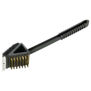 Barbecook BC-ACC-7065 Szczotka do czyszczenia grilla 3 w 1, czarna, czyszczenie rusztów grillowych - Grillowanie i gotowanie na świeżym powietrzu