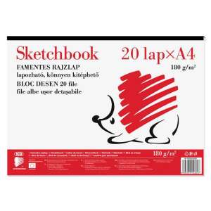 Skiccfüzet, A4, 20 lap, 180 g/m², ICO "Süni" - ICO