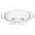 Kinghoff KH 1411 oval glass food warmer with stainless steel frame and lid, top view