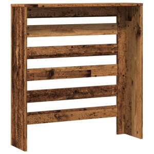 Husa pentru calorifer vidaXL din lemn antic, vedere din față - Inserții de șemineu