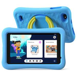 Tabletă pentru copii AOGO K8, ecran LCD de 8 inci, albastru, cu husă de protecție - Tablete