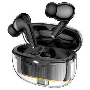 Hoco EW54 Premium Bluetooth Fülhallgató Tölthető Tokkal Fekete Színben - Hoco