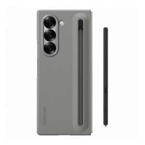 Husa pentru telefon Samsung Galaxy Z Fold6 5G, gri închis, ultra subțire, cu suport pentru S Pen - Samsung Huse telefon