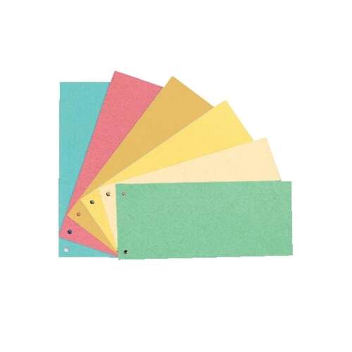 Esselte cardboard divider strips, assorted colors