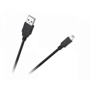 Cabletech Eco-Line USB-Kabel, Mini-USB auf USB, 1,8 m lang, schwarz - Cabletech