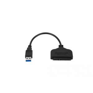 USB 3.0 SATA adapterkábel, fekete, 16 cm - Cabletech