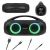 Kruger&Matz JOY 2 Bluetooth hangszóró kollázs kábelekkel és felülnézettel