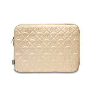 Hello Kitty 13-14 hüvelyes laptop tok, arany steppelt mintával - Laptop táska és tok