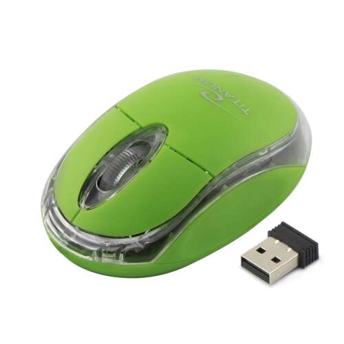 Șoarece optic wireless Esperanza Titanum TM120G Condor 3D 2.4 GHz 1000 DPI verde