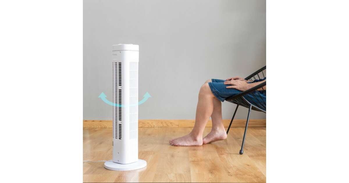 InnovaGoods Fankol Toronyventilátor - 50W - Fehér | Pepita.hu