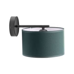 ADVITI Rollo AD-LD-6341GNE27T fali lámpa, zöld textil árnyékolóval, fekete fém kerettel - Adviti