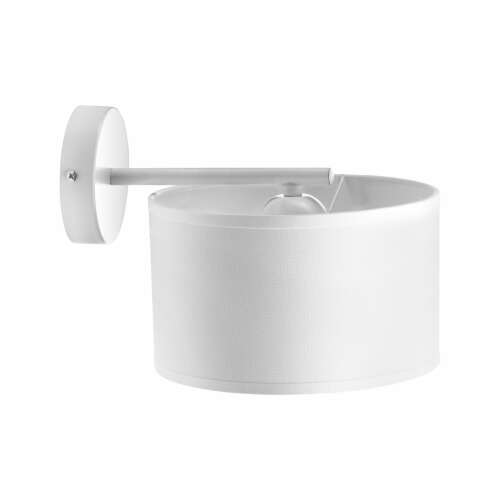 ADVITI Rollo AD-LD-6341WE27T бяла стенна лампа с текстилен абажур