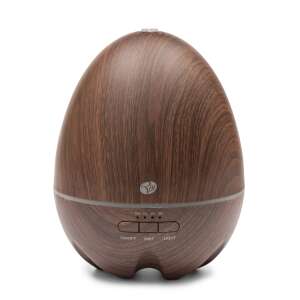 RIO ARIA ätherisches Öl Diffusor, Holzoptik, 400 ml Tank, Nachtlicht, 8 Farbwechselnde LED-Leuchten, Timer, automatische Abschaltung - Diffusor