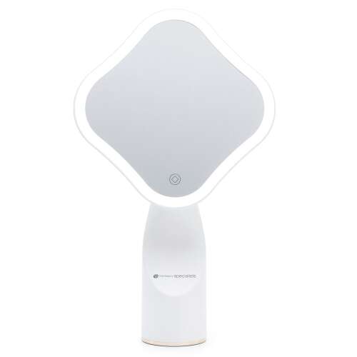 RIO MMIF Makeup Mirror with LED Lighting, 360° Rotation, Touch Control, 3 Lighting Settings, White