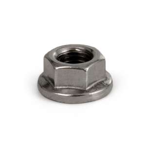 Rozsdamentes acél peremes anya M10, DIN 6923 - G21