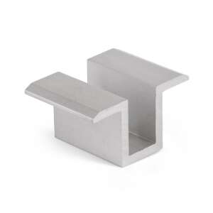 G21 napelem leszorító, ezüst, alumínium, M8-as nyílással, 5,5 x 3 x 4 cm - Kertépítés