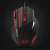 Esperanza EGM201R Wolf кабелна геймърска мишка, черно-червена, гледка отгоре