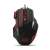 Esperanza EGM201R Wolf кабелна геймърска мишка, черно-червена, гледка отгоре