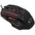 Esperanza EGM201R Wolf кабелна геймърска мишка, черно-червена, страничен изглед