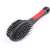 Double-sided pet brush with wire and nylon bristles for dogs and cats