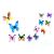 Butterflies fluoreszkáló 12 db, mix 103088888